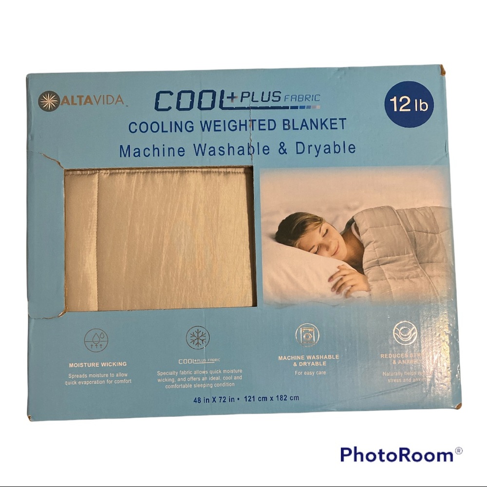 Altavida® 12-lbs. Machine Washable Cooling Weighted Blanket